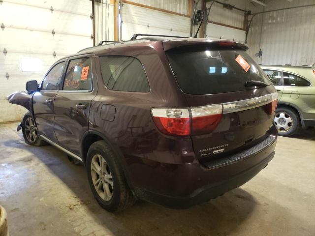 1C4RDJDG3CC271713 - 2012 DODGE DURANGO CREW MAROON photo 3