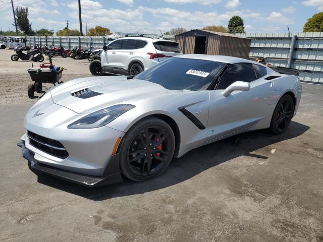 1G1YA2D78K5106441 - 2019 CHEVROLET CORVETTE STINGRAY 1LT SILVER photo 1