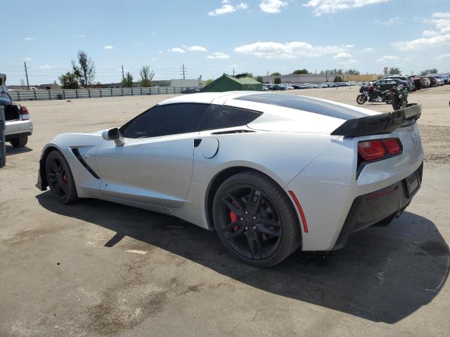 1G1YA2D78K5106441 - 2019 CHEVROLET CORVETTE STINGRAY 1LT SILVER photo 2