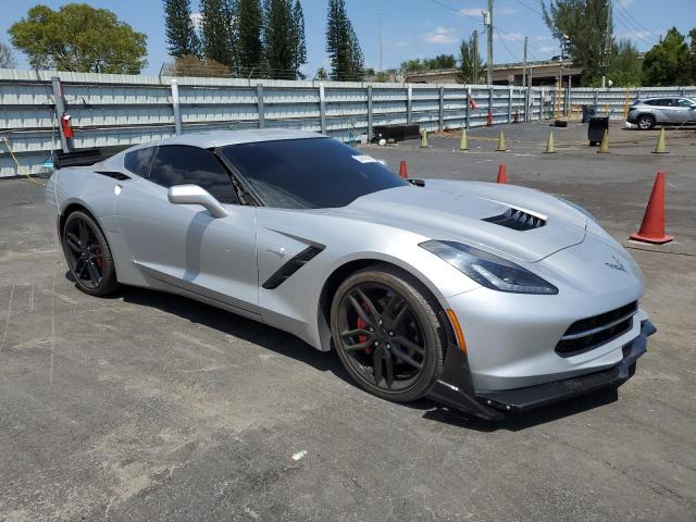 1G1YA2D78K5106441 - 2019 CHEVROLET CORVETTE STINGRAY 1LT SILVER photo 4