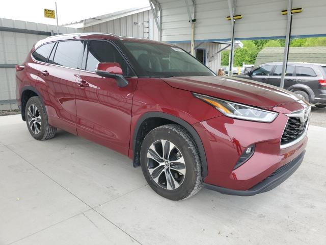 5TDHZRBH1MS094697 - 2021 TOYOTA HIGHLANDER XLE Tünd qırmızı foto 4