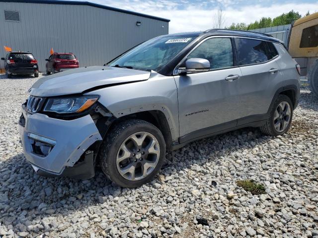 3C4NJDCB9JT222211 - 2018 JEEP COMPASS LIMITED SILVER photo 1