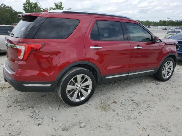 1FM5K7F89KGA17343 - 2019 FORD EXPLORER LIMITED RED photo 3