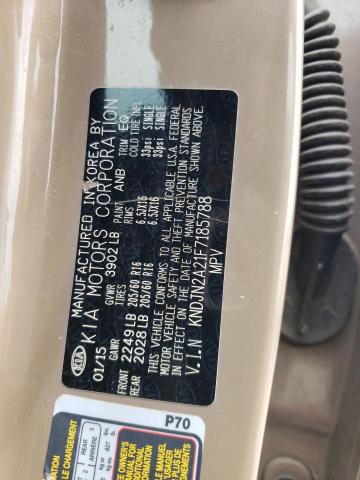 KNDJN2A21F7185788 - 2015 KIA SOUL TAN photo 12