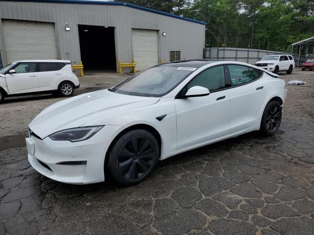 5YJSA1E59NF488969 - 2022 TESLA MODEL S WHITE photo 1