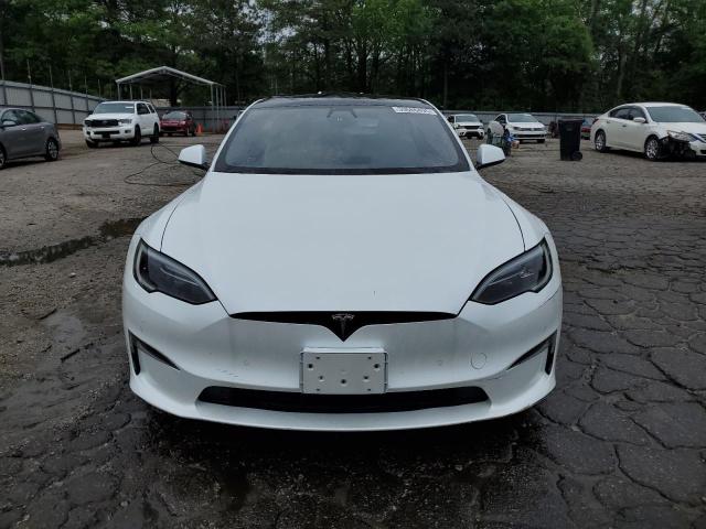 5YJSA1E59NF488969 - 2022 TESLA MODEL S WHITE photo 5