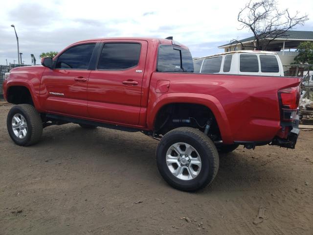 3TMCZ5AN1KM241527 - 2019 TOYOTA TACOMA DOUBLE CAB RED photo 2