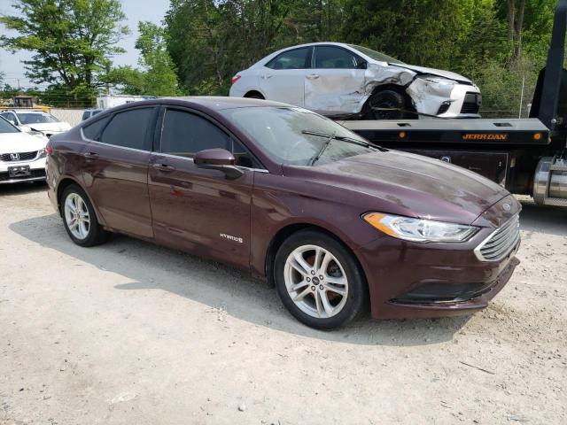 3FA6P0LU9JR216358 - 2018 FORD FUSION SE HYBRID RED photo 4