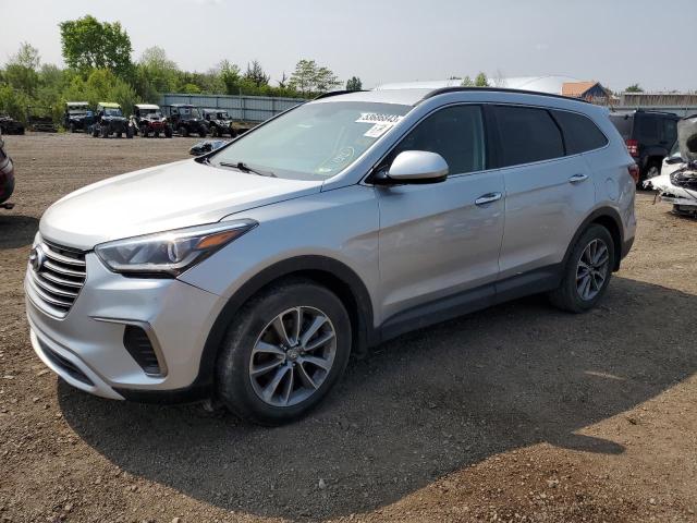 KM8SMDHF5HU237080 - 2017 HYUNDAI SANTA FE SE SILVER photo 1