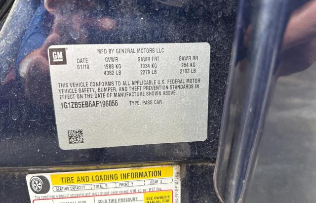 1G1ZB5EB6AF196056 - 2010 CHEVROLET MALIBU LS Blau Foto 10