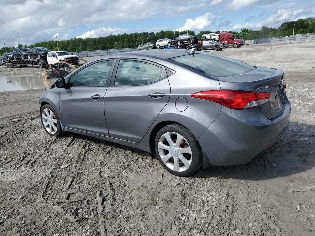 5NPDH4AE4DH229141 - 2013 HYUNDAI ELANTRA GLS GRAY photo 2