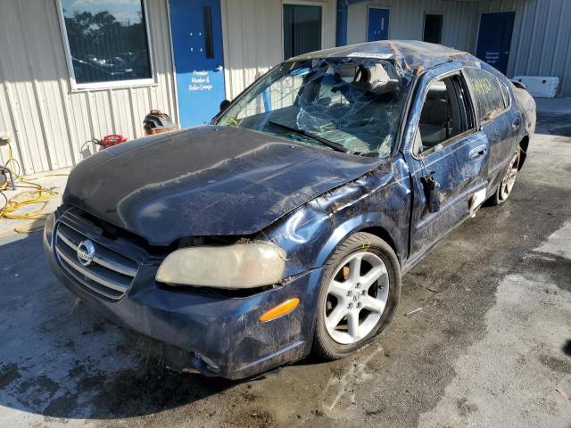 JN1DA31D02T429063 - 2002 NISSAN MAXIMA GLE BLUE photo 2