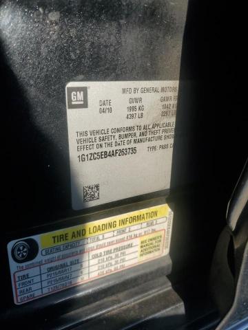 1G1ZC5EB4AF263735 - 2010 CHEVROLET MALIBU 1LT BLACK photo 13