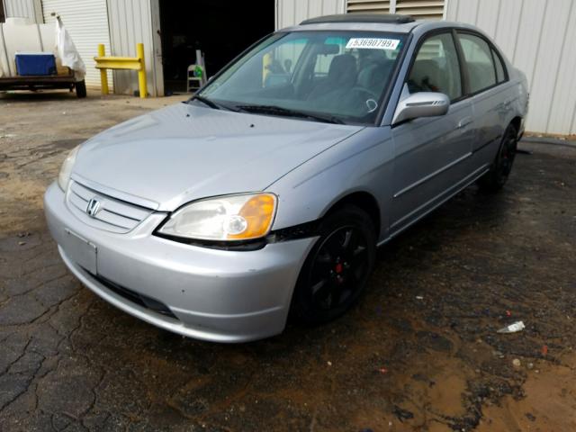 2HGES26702H596338 - 2002 HONDA CIVIC EX  photo 2