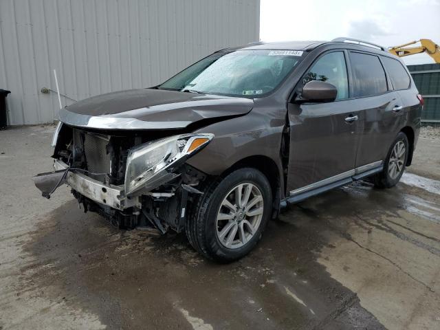 5N1AR2MM2FC608737 - 2015 NISSAN PATHFINDER S BROWN photo 1