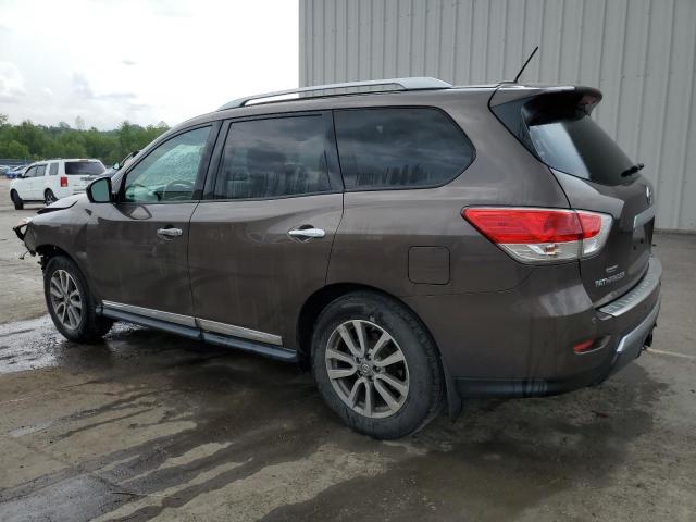 5N1AR2MM2FC608737 - 2015 NISSAN PATHFINDER S BROWN photo 2