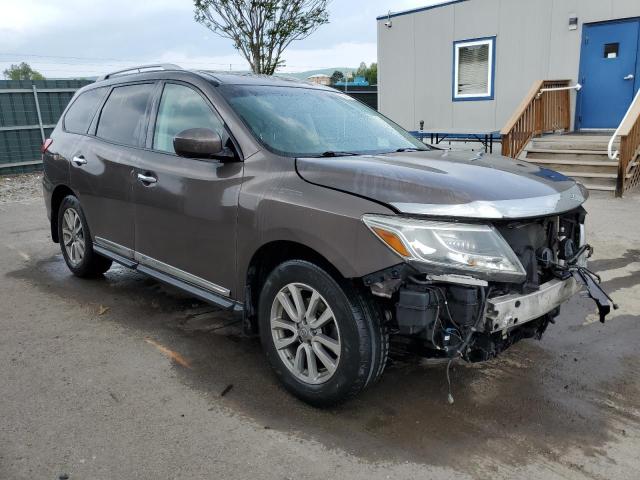 5N1AR2MM2FC608737 - 2015 NISSAN PATHFINDER S BROWN photo 4