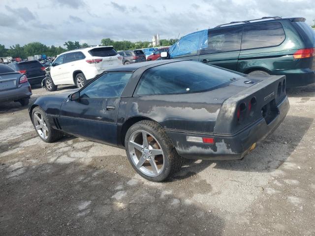 1G1YY0787F5129929 - 1985 CHEVROLET CORVETTE BLACK photo 2