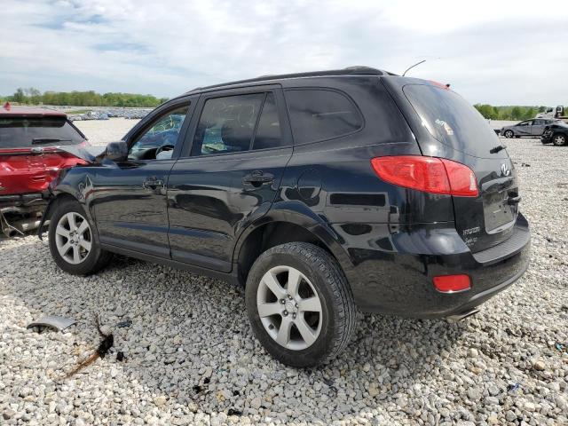 5NMSH73EX9H252904 - 2009 HYUNDAI SANTA FE SE BLACK photo 2