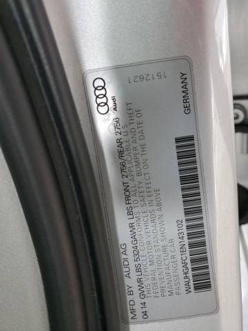 WAUHGAFC1EN143102 - 2014 AUDI A6 PRESTIGE 银色 照片 13