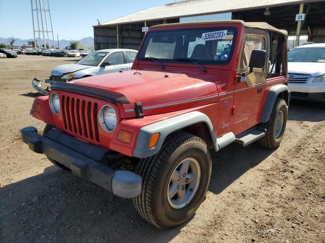 1J4FY19S4WP713958 - 1998 JEEP WRANGLER SPORT RED photo 1