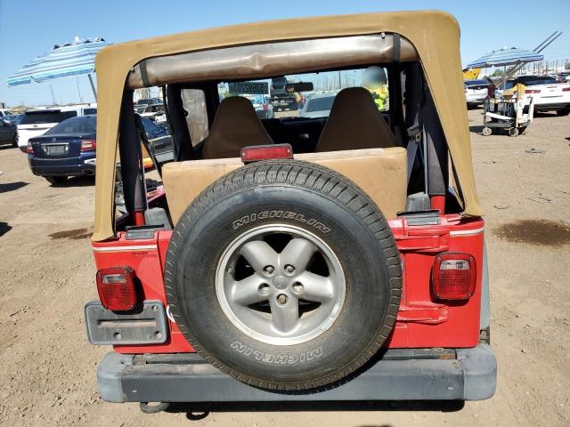 1J4FY19S4WP713958 - 1998 JEEP WRANGLER SPORT RED photo 6