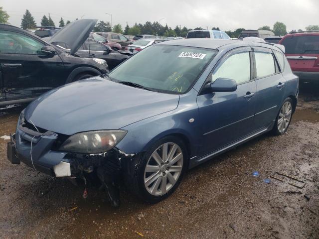 JM1BK34L481811623 - 2008 MAZDA SPEED 3 Көк фото 1