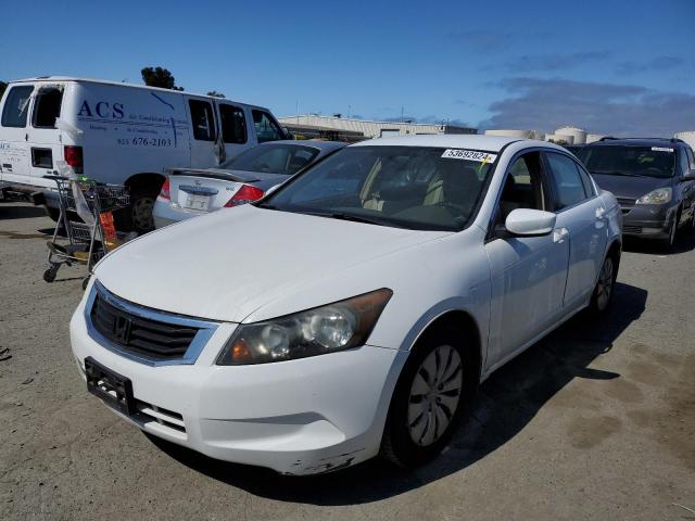 1HGCP26389A008765 - 2009 HONDA ACCORD LX WHITE photo 1