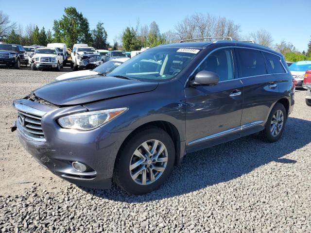 5N1AL0MM1EC551337 - 2014 INFINITI QX60 GRAY photo 1