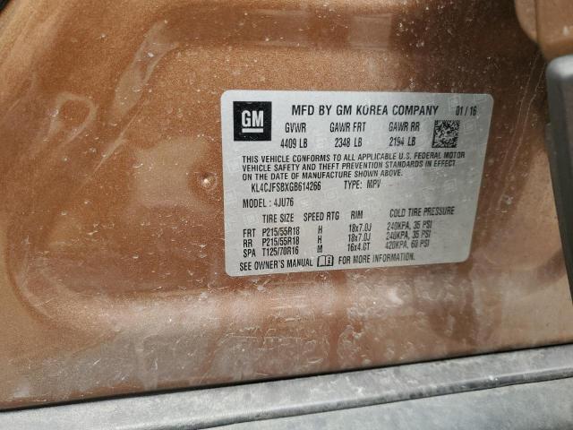 KL4CJFSBXGB614266 - 2016 BUICK ENCORE CONVENIENCE 棕色 照片 13