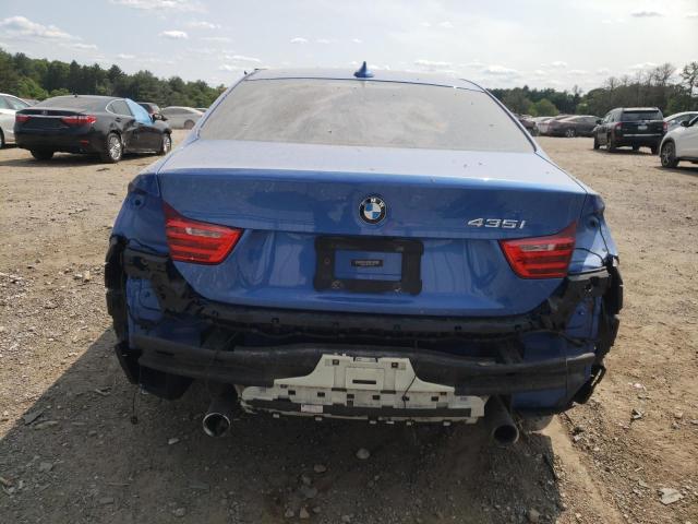 WBA3R1C55EK193075 - 2014 BMW 435 I BLUE photo 6