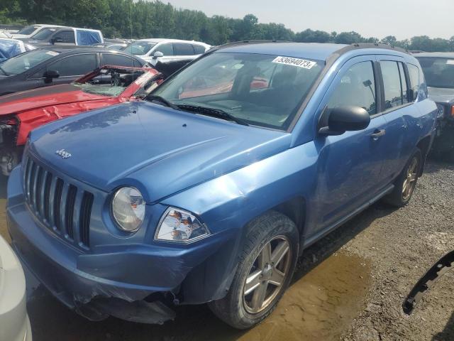 1J8FT47037D378145 - 2007 JEEP COMPASS BLUE photo 1