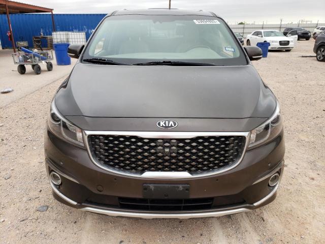 KNDME5C16J6381727 - 2018 KIA SEDONA SXL BROWN photo 5