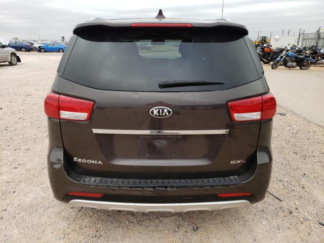 KNDME5C16J6381727 - 2018 KIA SEDONA SXL BROWN photo 6