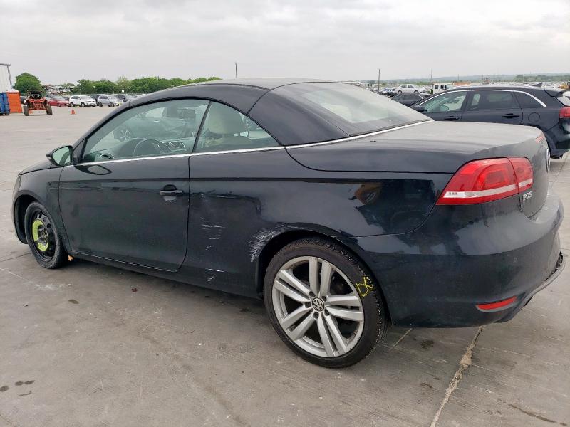 WVWFW7AH7CV006018 - 2012 VOLKSWAGEN EOS LUX BLACK photo 2