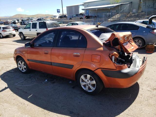 KNADE123586431018 - 2008 KIA RIO BASE ORANGE photo 2