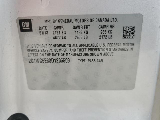 2G1WC5E33D1205509 - 2013 CHEVROLET IMPALA LTZ SILVER photo 13