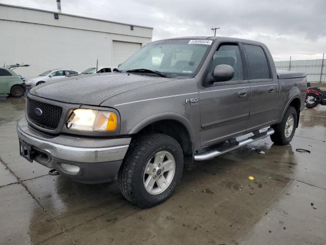 1FTRW08L93KD40602 - 2003 FORD F150 SUPERCREW GRAY photo 1