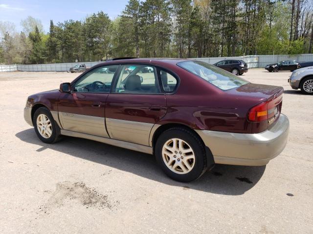 4S3BE686817205709 - 2001 SUBARU LEGACY OUTBACK LIMITED BURGUNDY photo 2