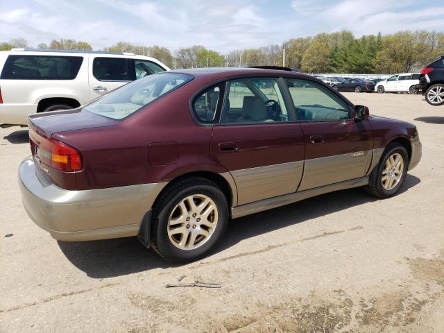 4S3BE686817205709 - 2001 SUBARU LEGACY OUTBACK LIMITED BURGUNDY photo 3