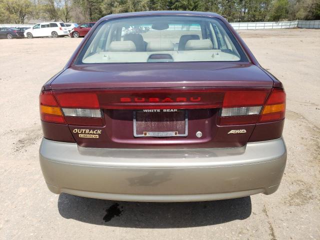 4S3BE686817205709 - 2001 SUBARU LEGACY OUTBACK LIMITED BURGUNDY photo 6