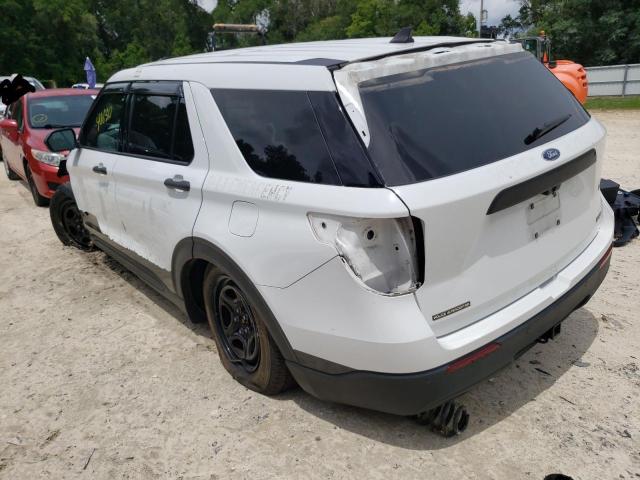 1FM5K8AB3MGA64282 - 2021 FORD EXPLORER POLICE INTERCEPTOR WHITE photo 2