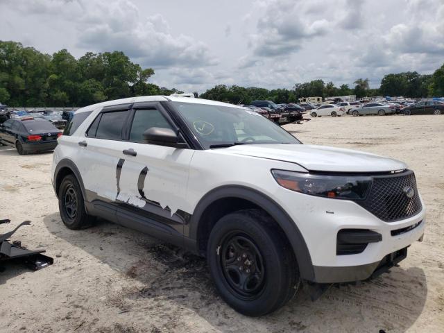1FM5K8AB3MGA64282 - 2021 FORD EXPLORER POLICE INTERCEPTOR WHITE photo 4
