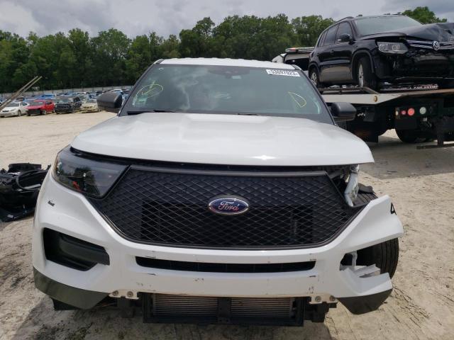 1FM5K8AB3MGA64282 - 2021 FORD EXPLORER POLICE INTERCEPTOR WHITE photo 5