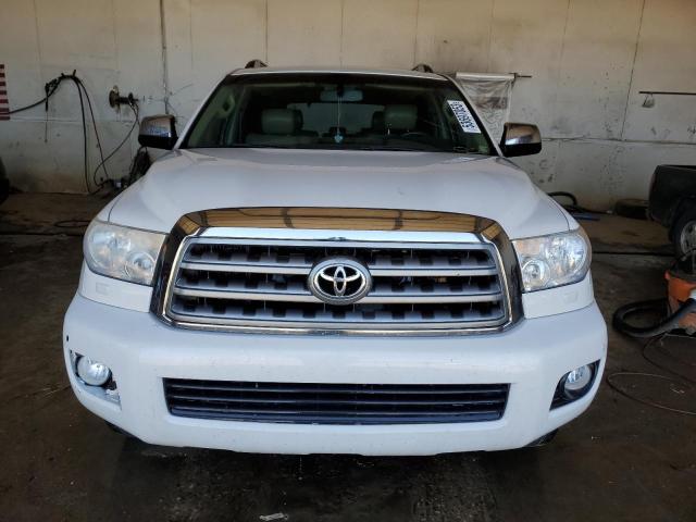 5TDBY67A88S017317 - 2008 TOYOTA SEQUOIA PLATINUM WHITE photo 5