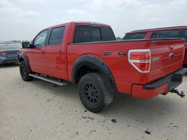 1FTFW1EV0AFB78427 - 2010 FORD F150 SUPERCREW RED photo 2