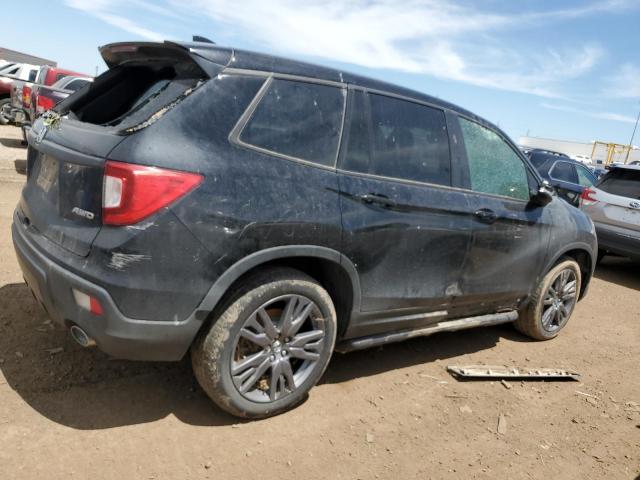 5FNYF8H56LB005676 - 2020 HONDA PASSPORT EXL أسود صورة 3