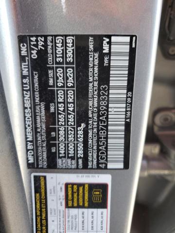 4JGDA5HB7EA398323 - 2014 MERCEDES-BENZ ML 350 4MATIC SILVER photo 12