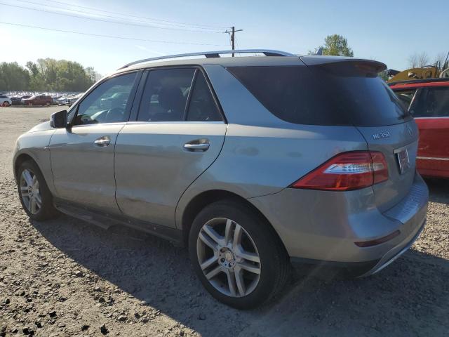 4JGDA5HB7EA398323 - 2014 MERCEDES-BENZ ML 350 4MATIC SILVER photo 2