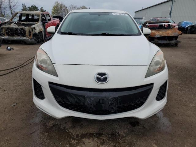 JM1BL1UF5C1637078 - 2012 MAZDA 3 I WHITE photo 5